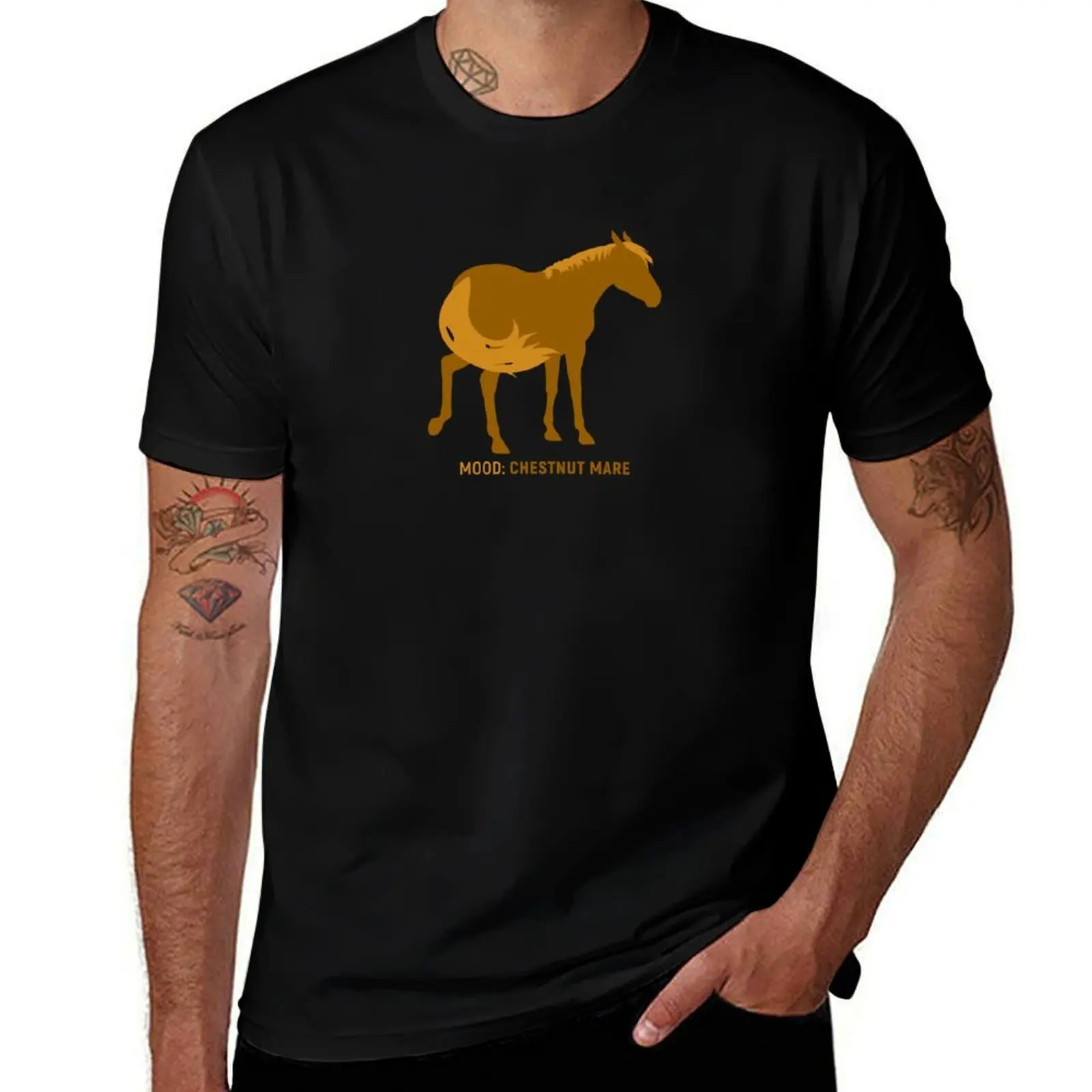 Mood: Chestnut Mare T-Shirt No Iron Casual Short Sleeve Top T-Shirt