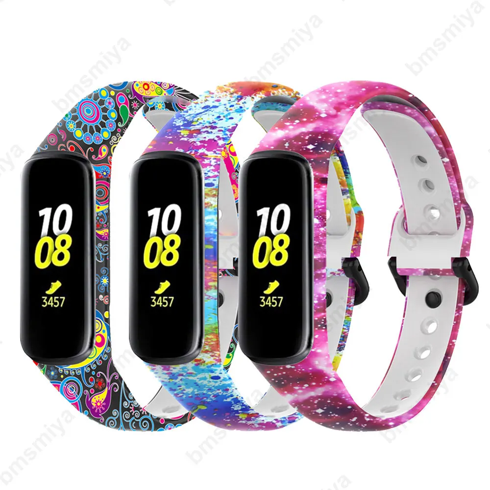Cinturino colorato in silicone 3 pezzi per Samsung Galaxy Fit 2 SM-R220 Smart Watch Bracciale da polso per Galaxy Fit 2 R220 Sostituzione