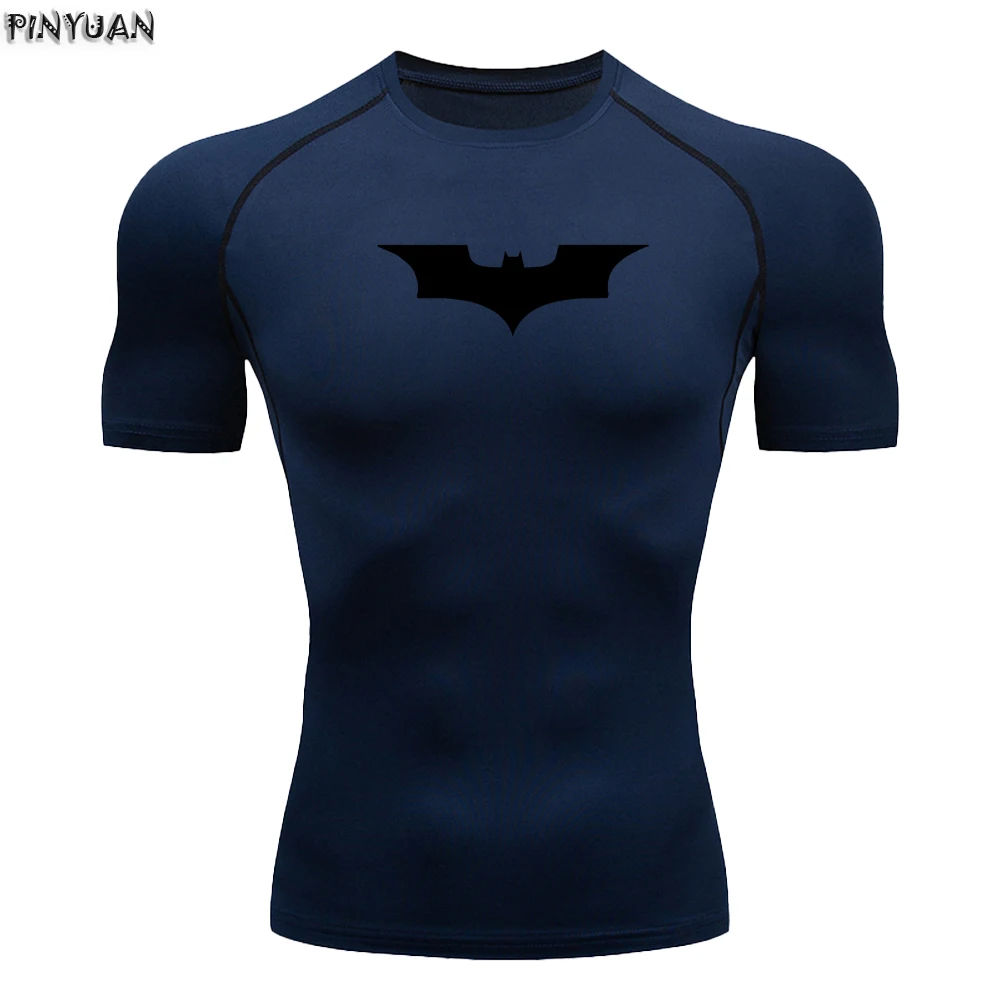 Sports Training Fitness Quick Drying Breathable Super strong elasticity long and short sleeved slim fit T-shirt for men