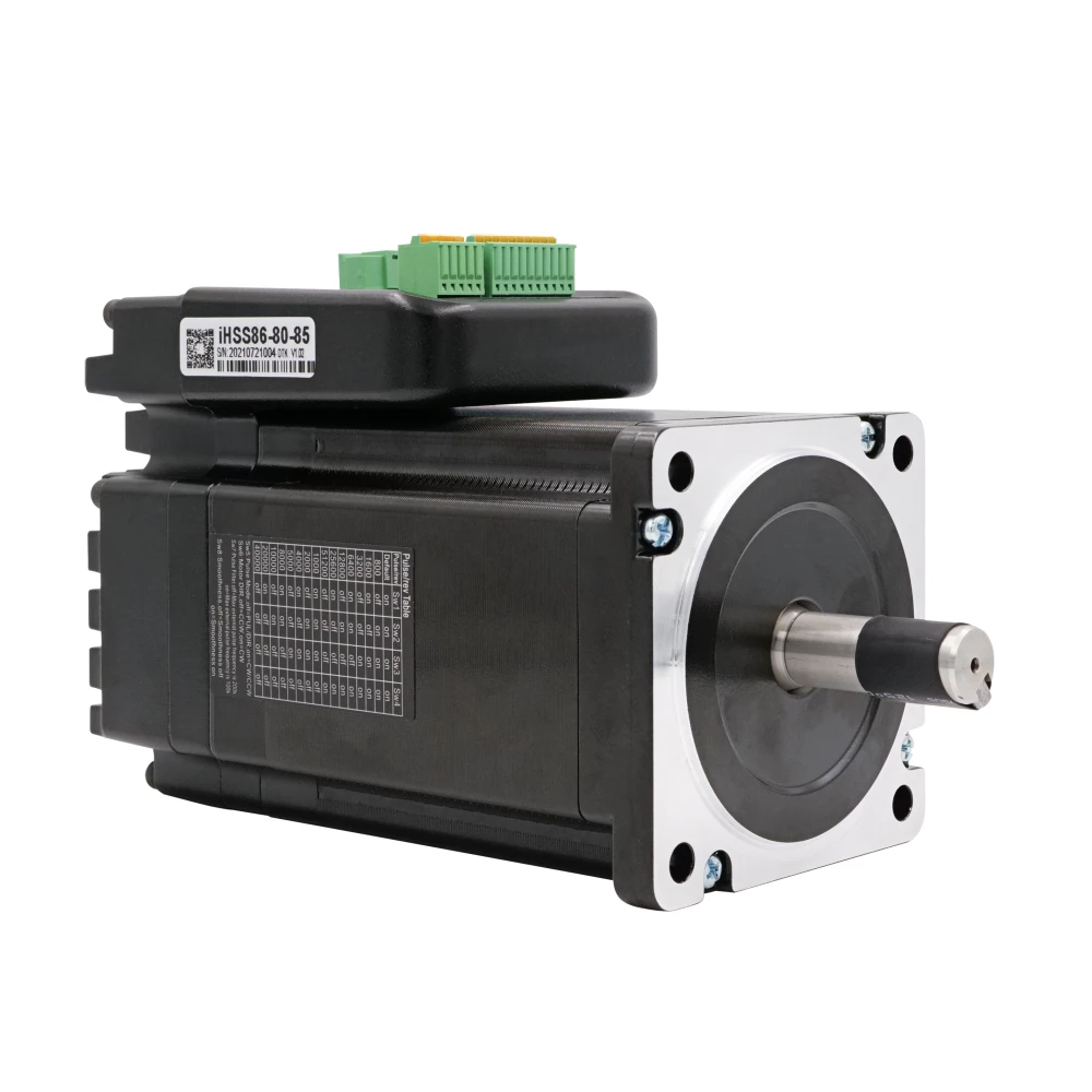 JMC Nema34 Integrated Stepper Servo Motor & Driver 8.5Nm 80VDC 6.0A 1203.7Oz-in Closed Loop Stepper Servo Motor iHSS86-80-85