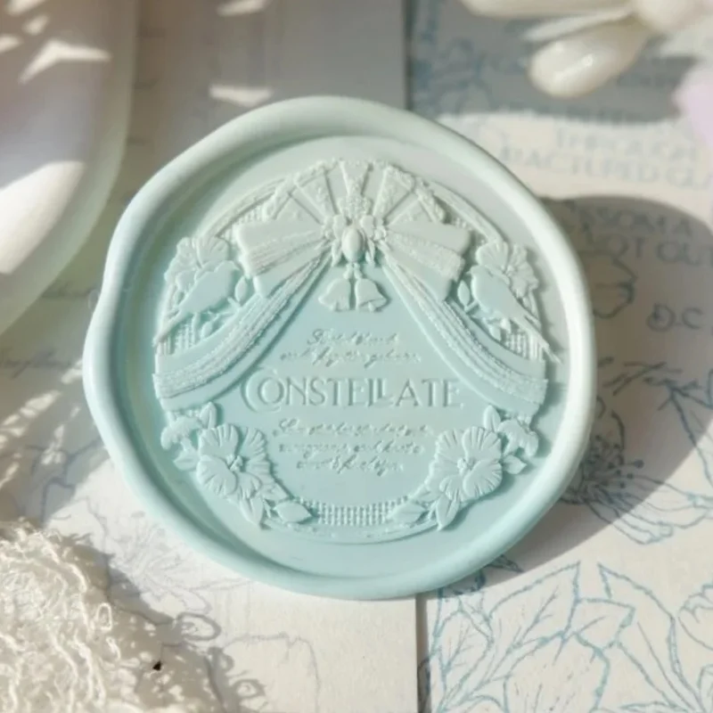 봉투 씰 크리 에이 티브 스탬프 Diy 장난감 화재 씰 구리 머리 꽃 바구니 시리즈 재스민 오션 월드 돌고래 팬케이크 릴리프