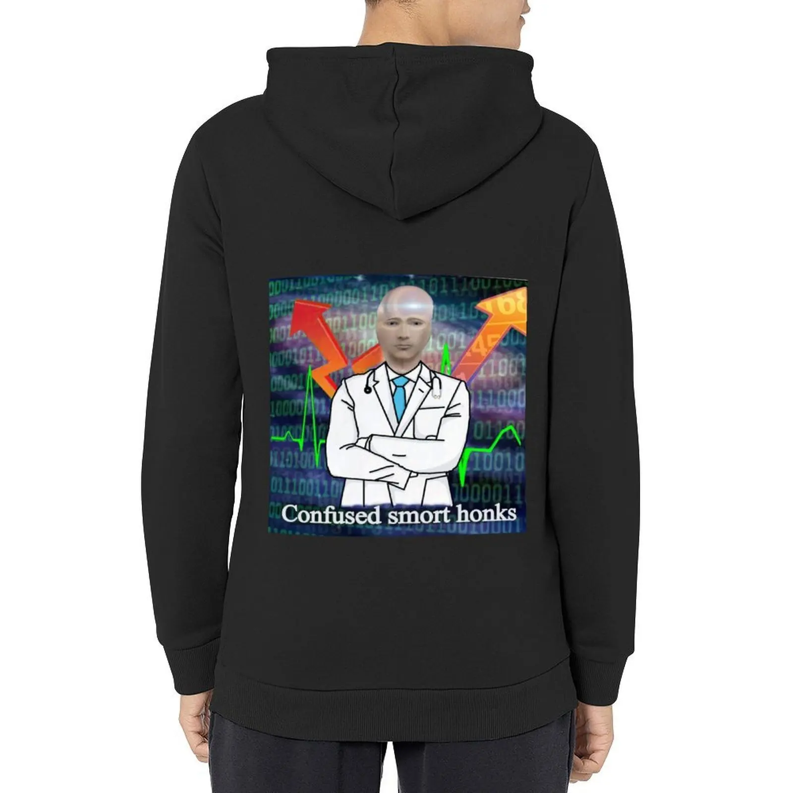 

confused smort honks Hoodie autumn jacket men male clothes men clothes winter clothes new in hoodies and blouses