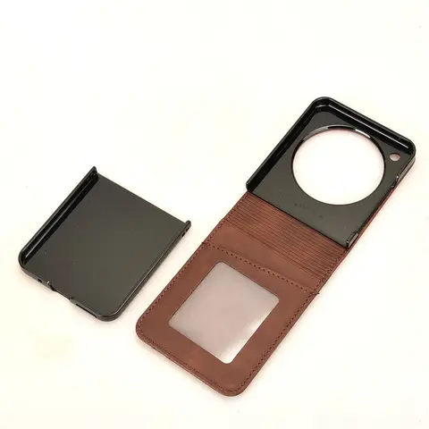 For ZTE Libero Flip 5G A304ZT cover wallet split cowhide book flip multi-card slot holder case for ZTE Libero Flip 5G phone bags