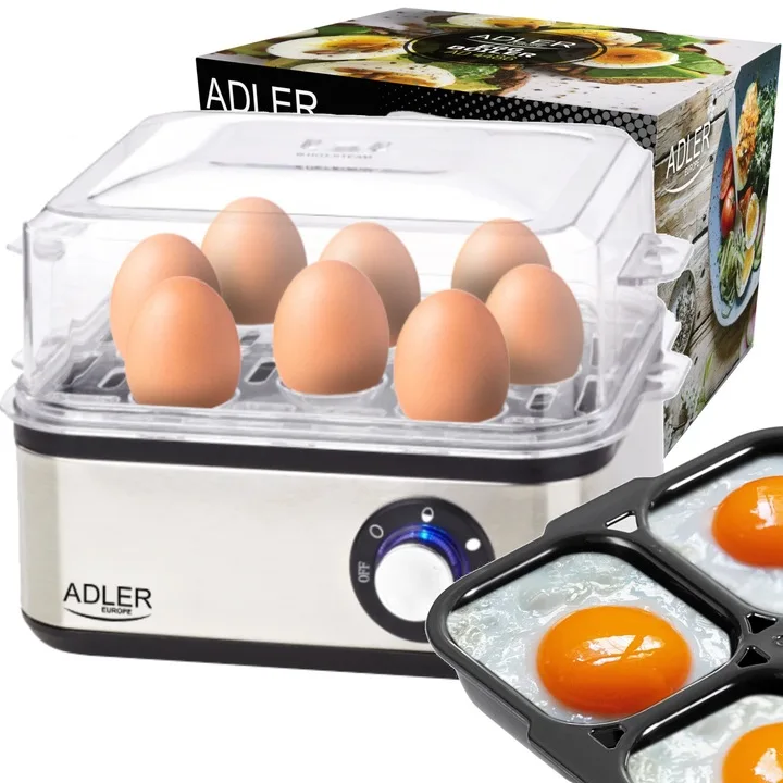 Cuiseur à œufs électrique 800W avec contrôle de température pour la cuisson des œufs à la coque ou à la dure