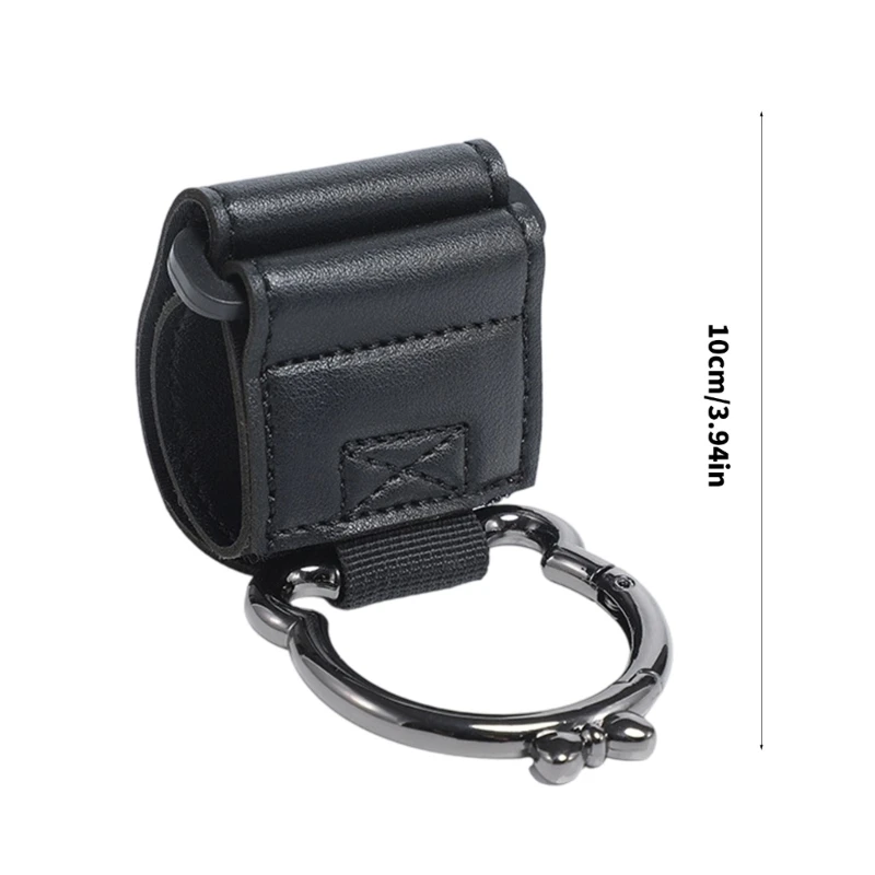 Picture 7: New 1/2 PCs PU Leather Baby Stroller Hooks Heavy-loaded Leather Pram Hanging Clips Pushchair Hanging Bag Hook with Carabiner