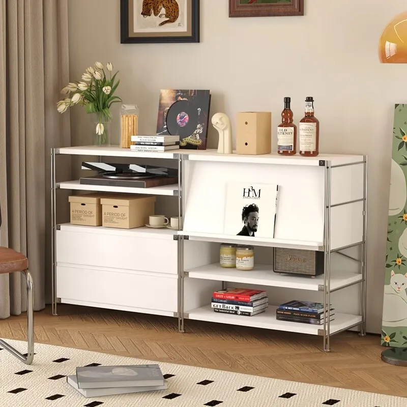 Flip door Magazine cabinet Shelf Bookshelf Living room Bedroom Floor thickened display cabinet