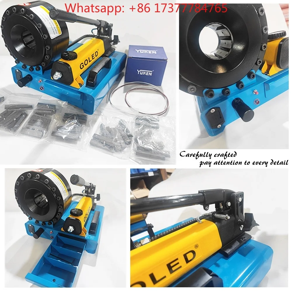 2024 Canton Fair Hot Selling Hand Operate Manual Portable Hydraulic Crimping Machine PM16 with Enerpac Pump and 25mm