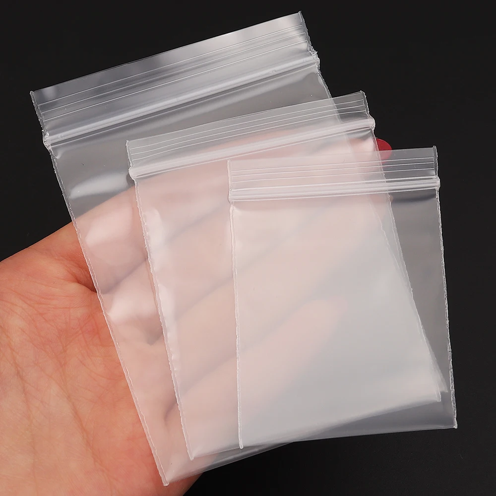 30-100 Stück Mini-Zip-Lock-Beutel Kunststoff-Verpackungsbeutel Kleine Plastik-Reißverschlussbeutel Transparente Zip-Lock-Pillenverpackungsbeutel Großhandel – Detail 5