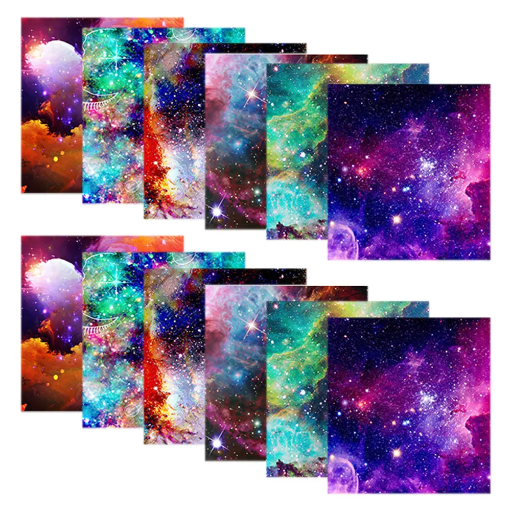 Galaxy Infusible Ink Transfer Sheet Sublimation Vinyl Printing Mugs T-Shirts Bags Coasters Key Chains DIY Decoration For cut