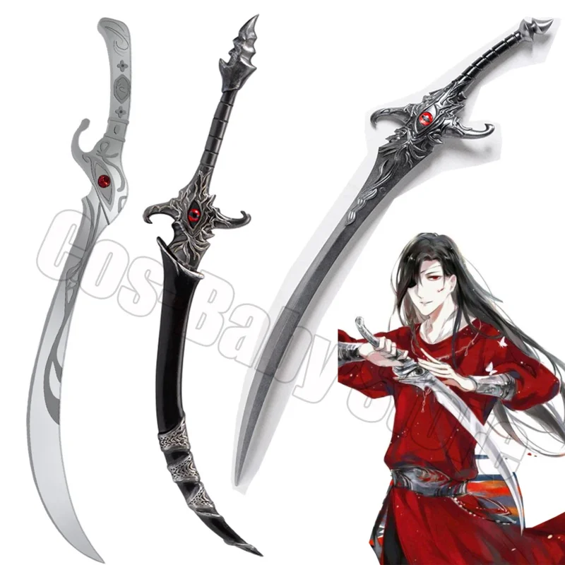 

Anime Hua Cheng Destiny Scimitar Heaven Official Weapons Accessories Cosplay Han Fu San Lang Kimono Tian Guan Ci Fu Role Props