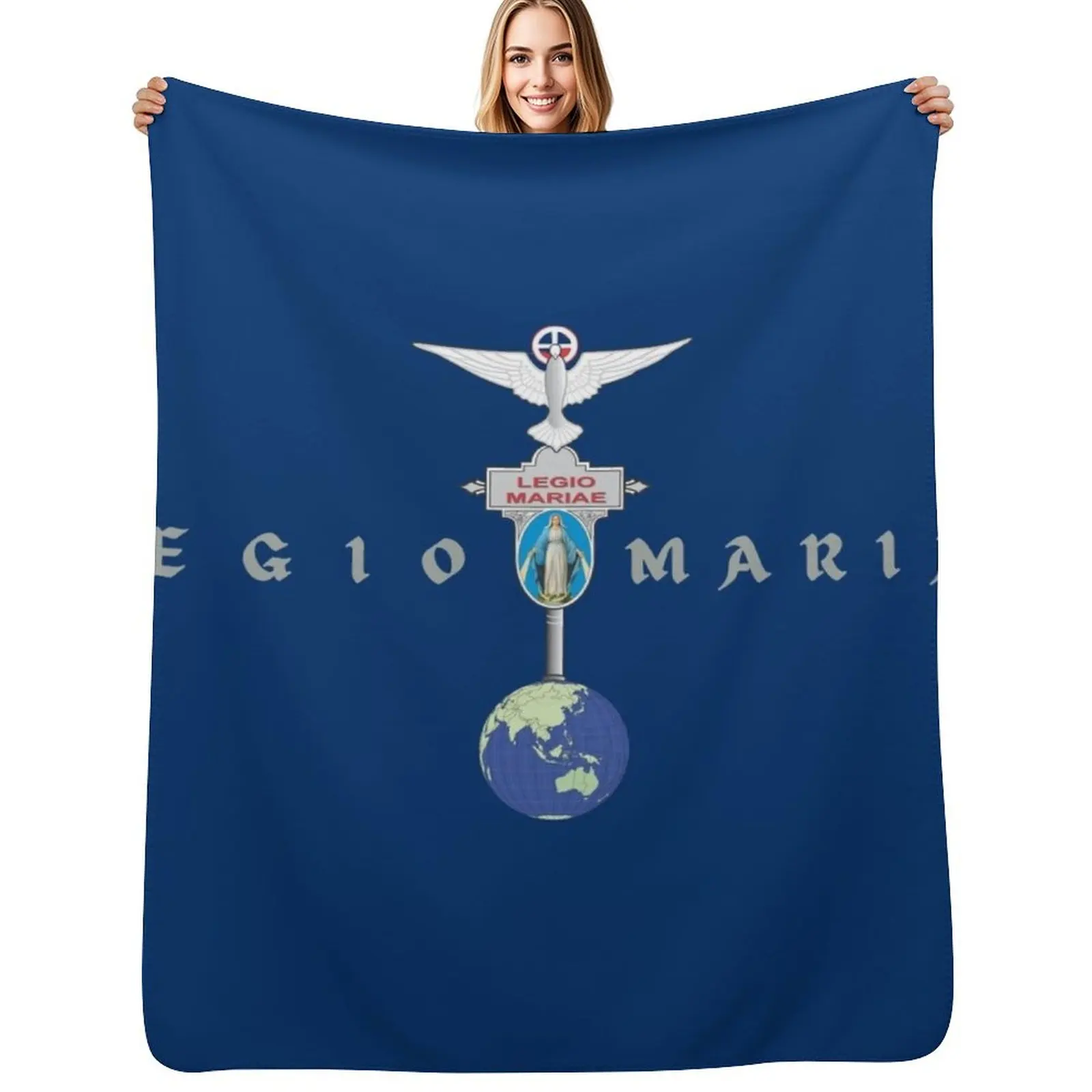 

Legion of Mary, Legio Mariae, Marijina Legija Throw Blanket Stylish Couch Blanket for Home Living Room