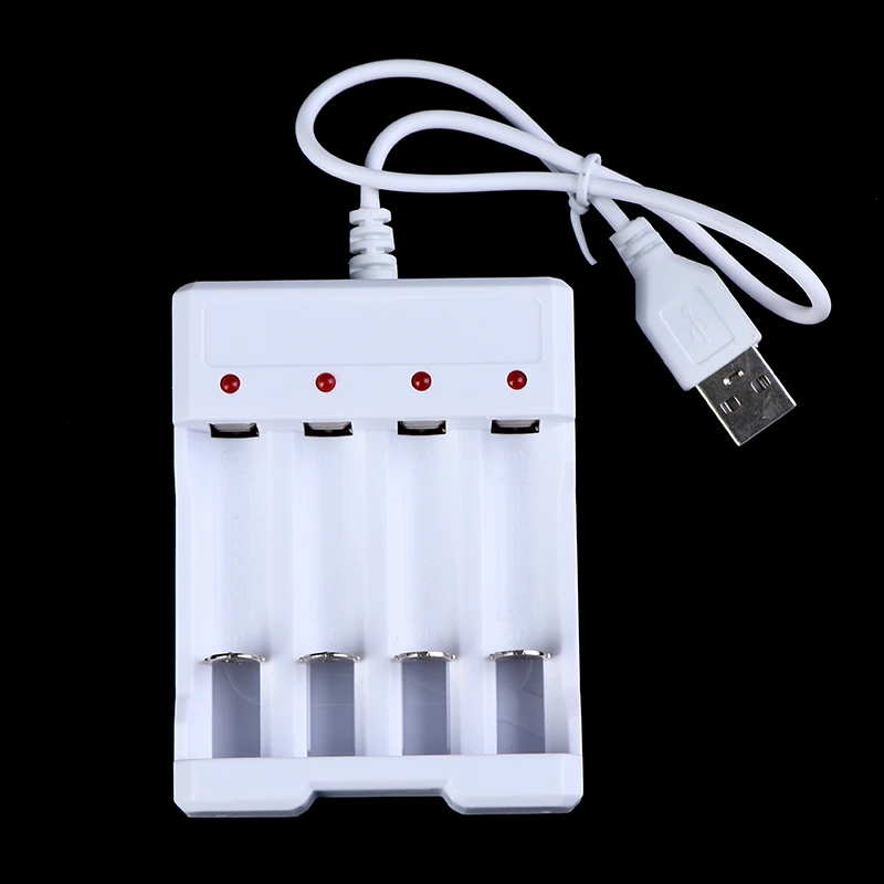 USB Output Battery Charger 4 Slot Adapter For AA / AAA Battery Quick Charge