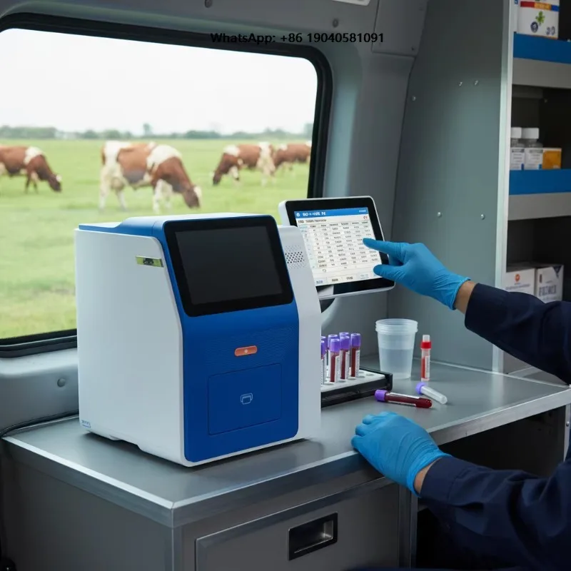Affordable 4-in-1 Multifunctional Veterinary Analyzer Immunoassay Urine Fecal Tester for Mobile Small Animal Clinic