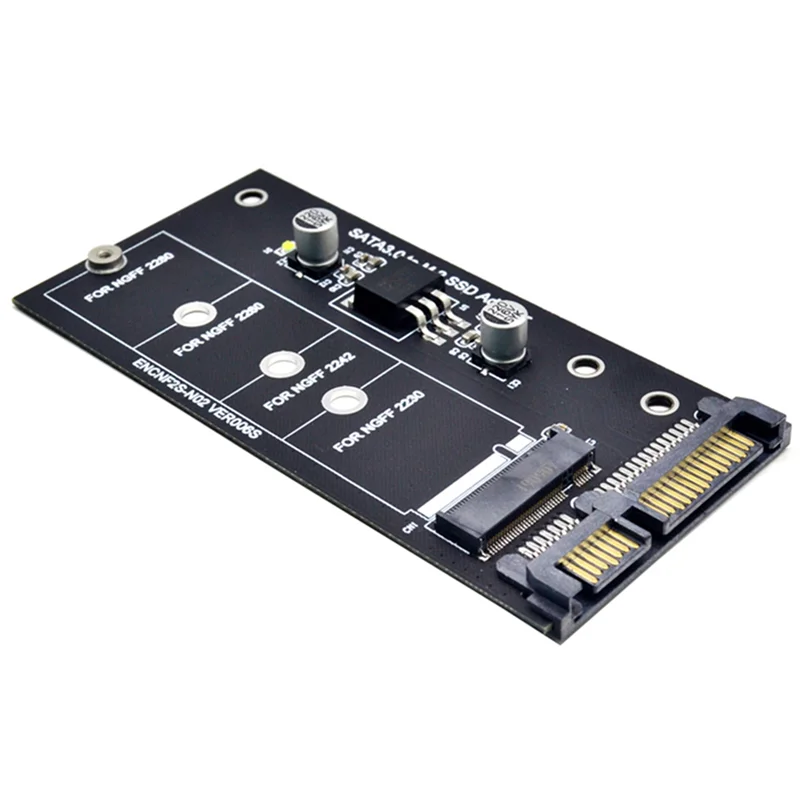 

2X NGFF M.2 Adapter M2 SATA3 Raiser M.2 To SATA Adapter SSD M2 To SATA Expansion Card B Key Suppor 30/42/60/80Mm