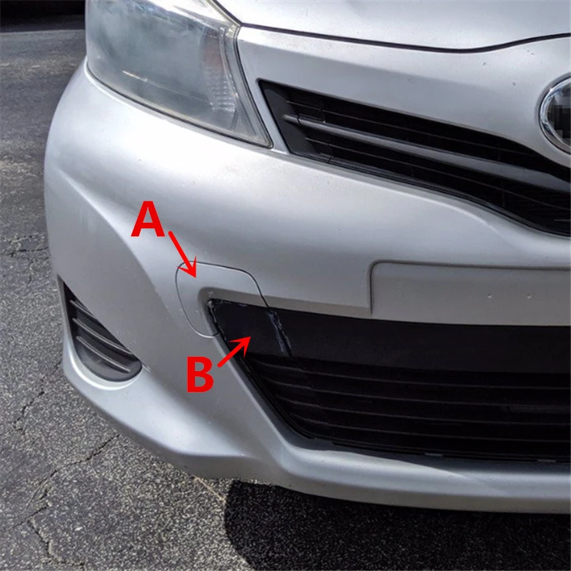 Unpainted Auto Car Front Bumper Tow Hook Cover Grille Cap Trailer Shell 52127-52931 For Toyota Yaris LE 2012 2013 2014