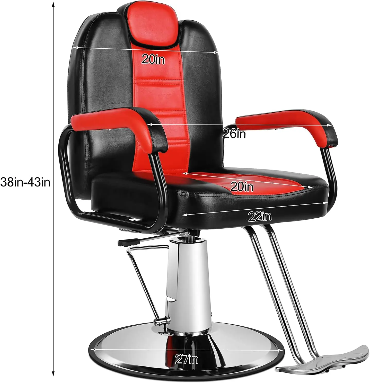 Artist Hand Salon Chair For Hair Stylist Reclining Barber Chair Heavy Duty Hydraulic Hairdresser Chair Spa Furniture Shampoo