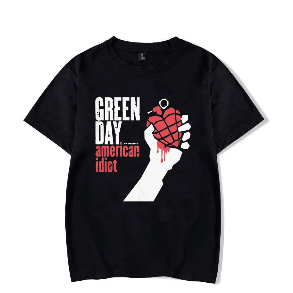 

2025Green Day "American Idiot Albuum Cover" T-shirt for Men and Women Oversized Novel Interesting Street Clothing Summer Comfort