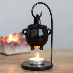 Quemador de aceite esencial de cerámica, regalo de fusión, calentador de horno, soporte de velas, sala de estar difusor para, decoración de inauguración de la casa