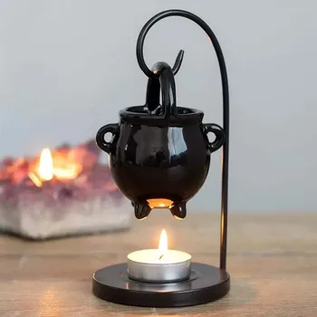 Seramik uçucu yağ yakıcı eriyik hediye fırın isıtıcı Tealight mumluk difüzör oturma odası için eve taşınma ev dekor