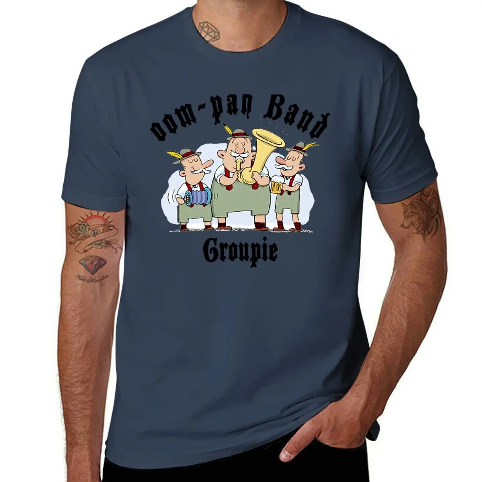 Oom Pah Band Groupie T-Shirt Casual Daily Wear Short Sleeve Top