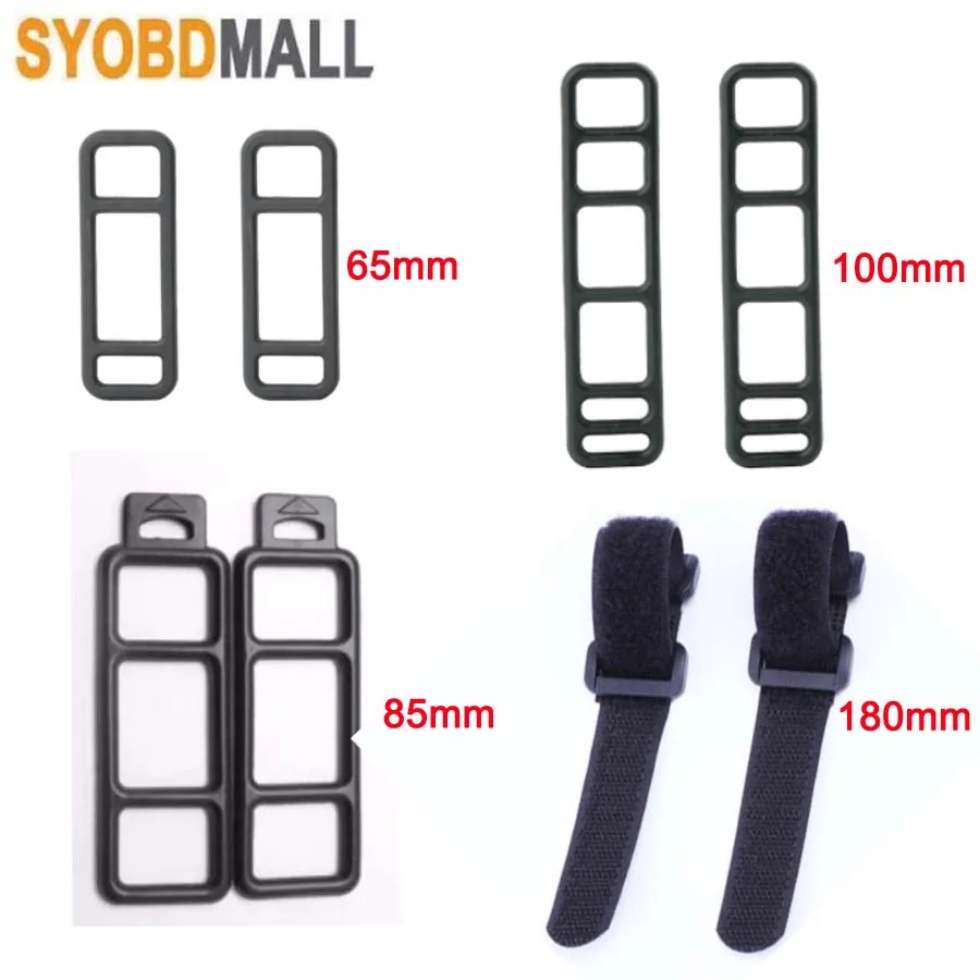 10pc 65/85/100mm Silicone Gel Strap for Car Bike Rearview Mirror Camera DVR Driving Recorder GPS Rubber Buckle Phone DV Fix Band