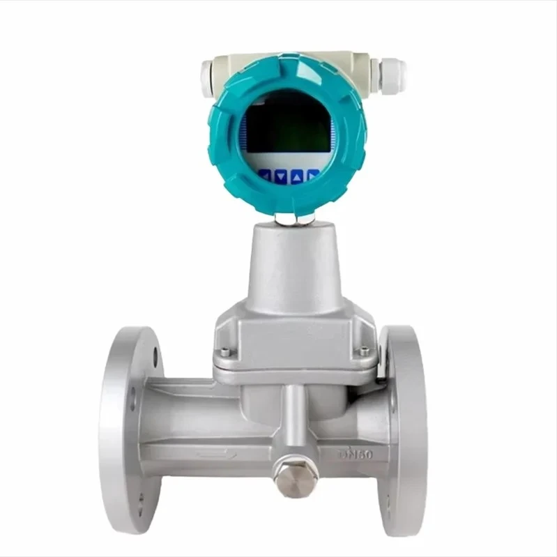 High Accuracy Digital Procession Vortex Flow Meter with 4-20mA RS485 Output for Steam Gas Liquid and Steam