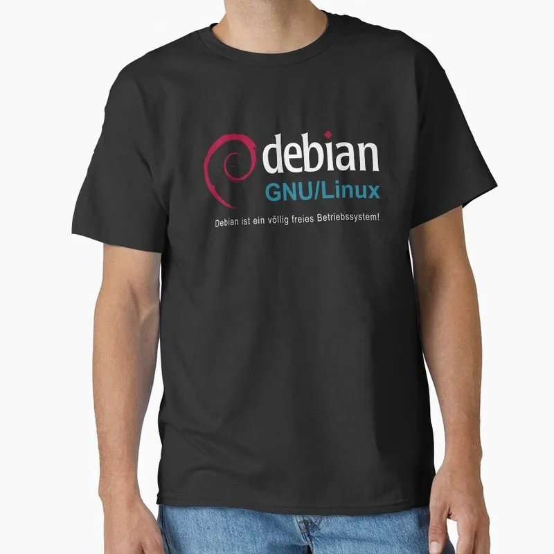 DebianGNU Linux Ubuntu Linux Operating System Graphic T‑Shirt Short Sleeve Tees Geek IT Developer Fan Gift Streetwear S-6XL