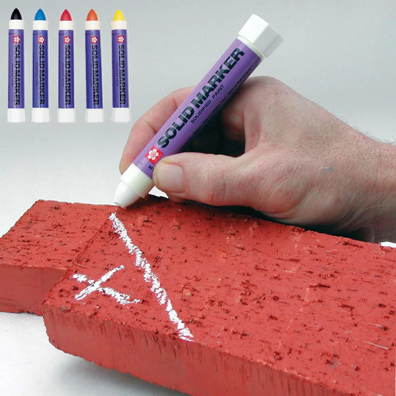 Unit Sakura Japan Solid Paint Pen, High Temp Tire Industrial Marker, Waterproof XSC, Permanent Office Necessities