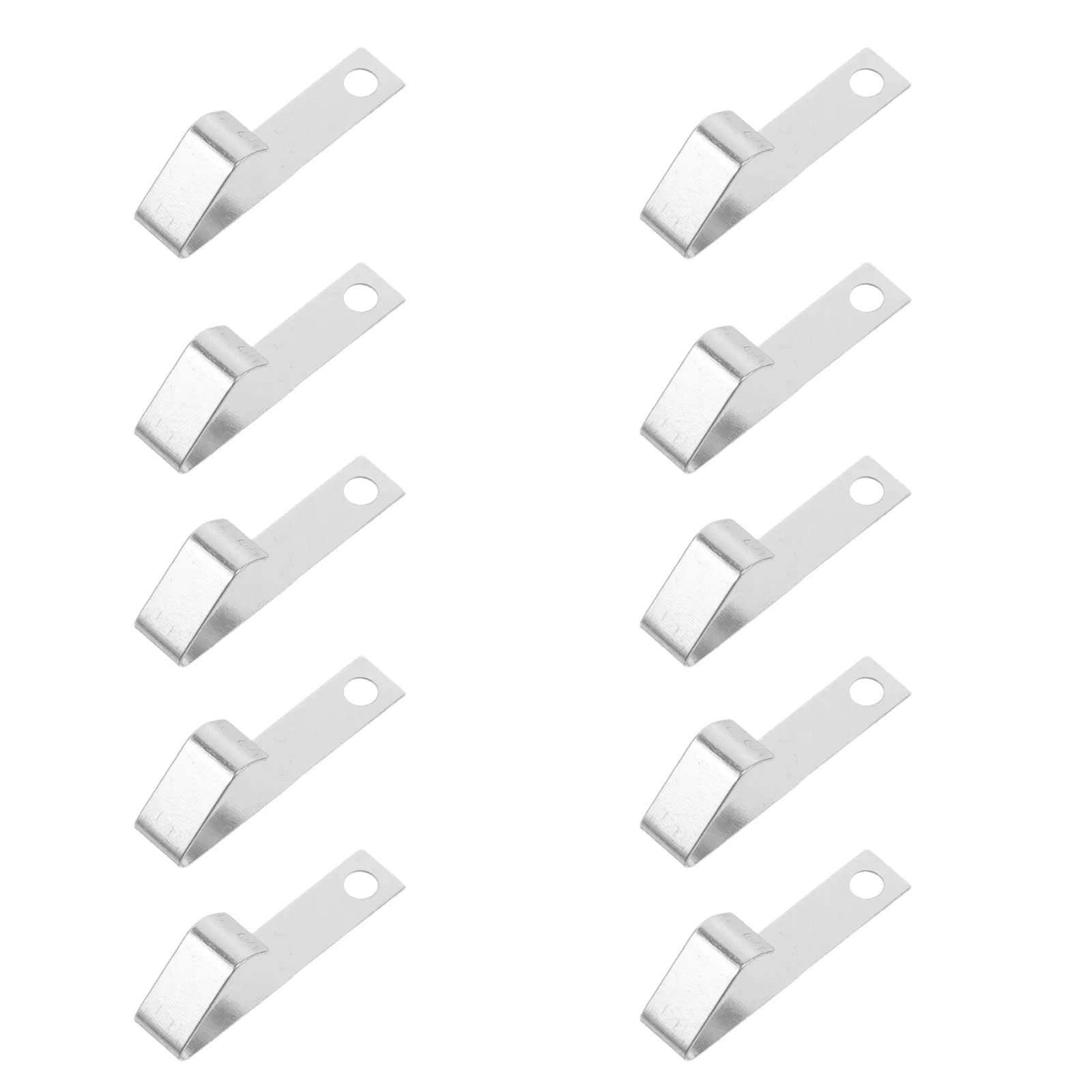 10Pcs Battery Contact Spring Plate 0.98x0.31in Metal Quick Connect Replacement for Aa Negative Tab Remote Control Charger