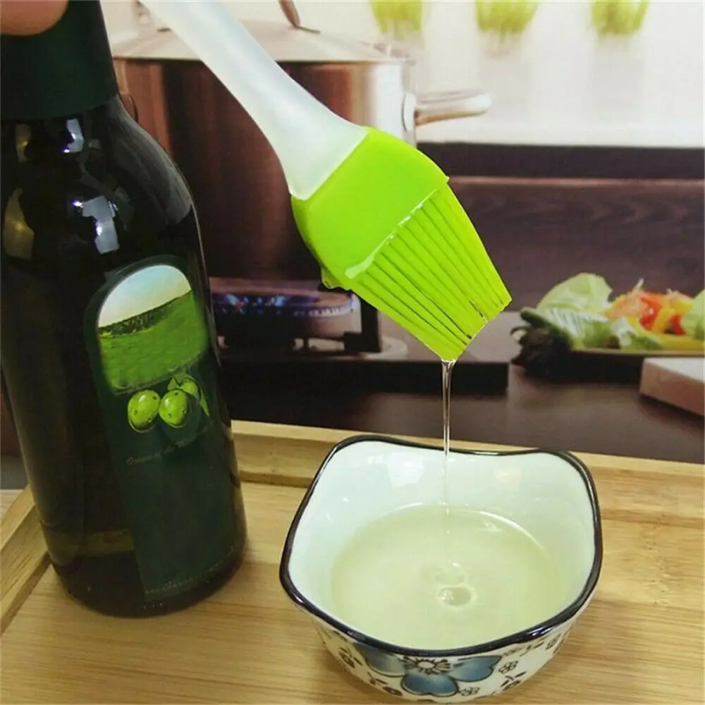 

Easy Clean Multicolor Pastry Basting Food Silicone BBQ Brush Oil Brush Kitchen Supplies BBQ Tools