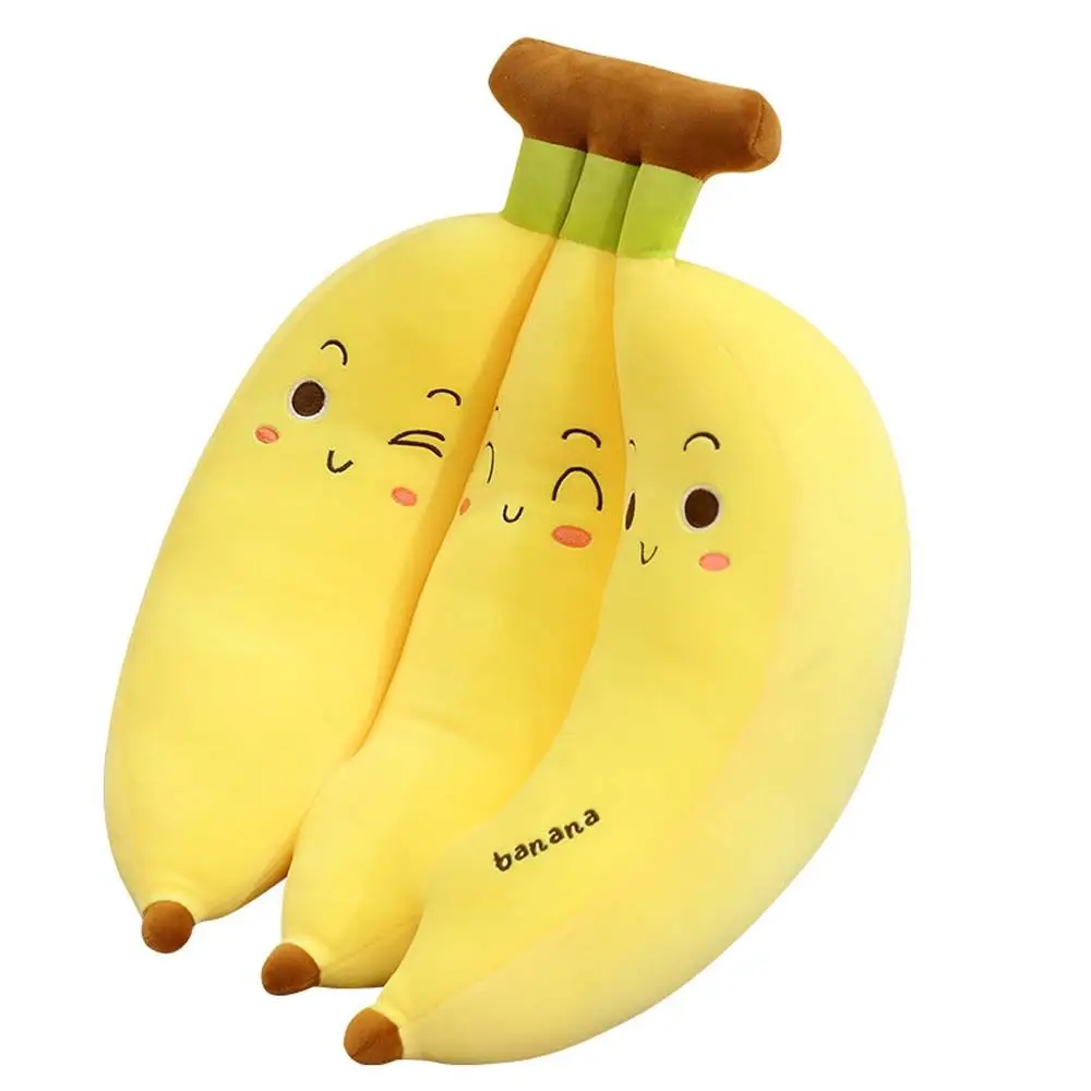 Creative cartoon banana plush pillow kawaii sofa cushion toys cute plush dolls children fruit toys children plush toys