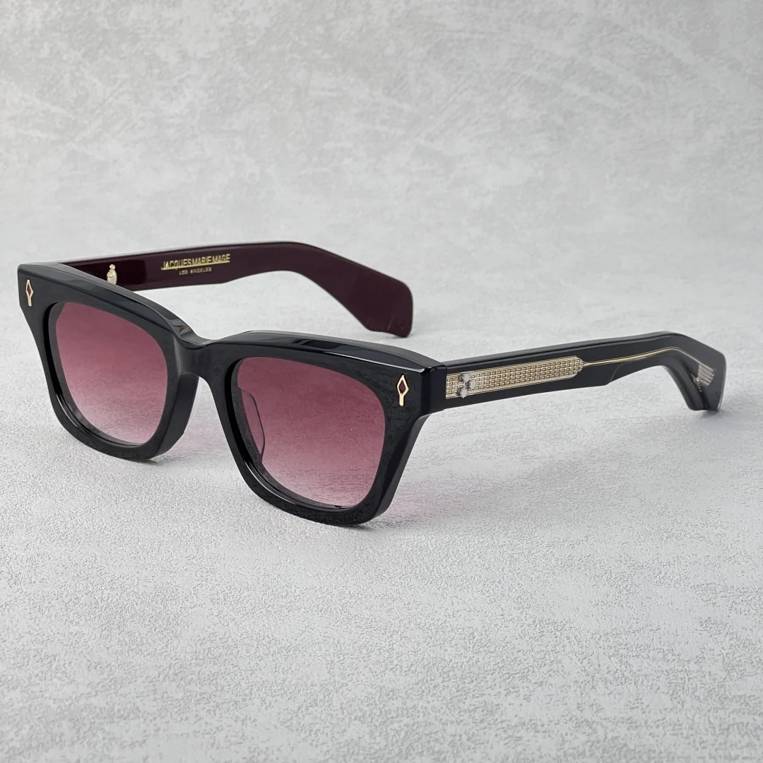 

Dealan-Epoxy Luxury Vintage Sunglasses Subtle Cat-Eye Thick Acetate Handmade UV400 Gradient Lenses Unisex Eyewear