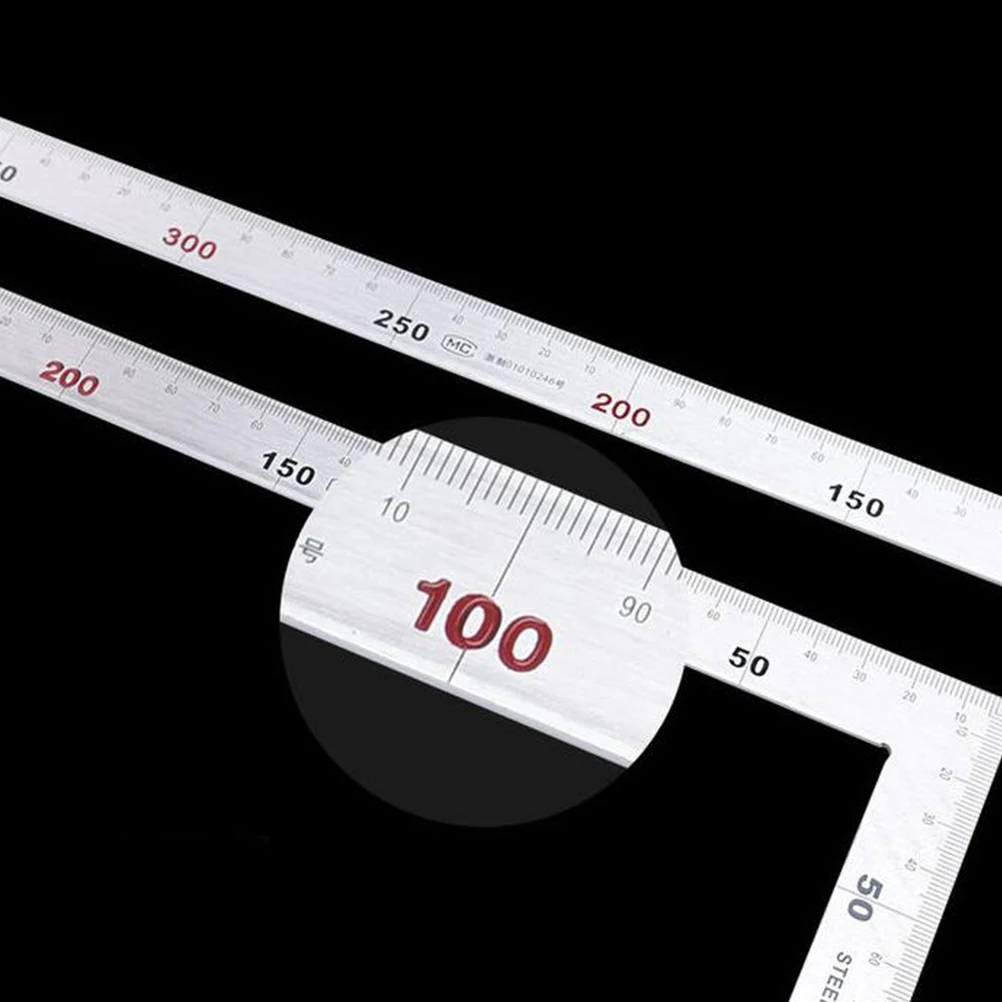 

Thickened Stainless Steel Right Angle Ruler Carpenters Square 90 Degree L Square Compact Lightweight Measurement Tool