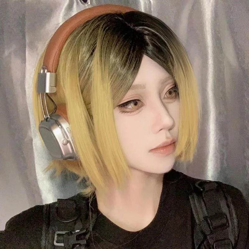 Volleyball Boy One-handed Claw Grinding Wig Cosplay Short Hair Buzz Cut Cosplay Anime Full Head Mask