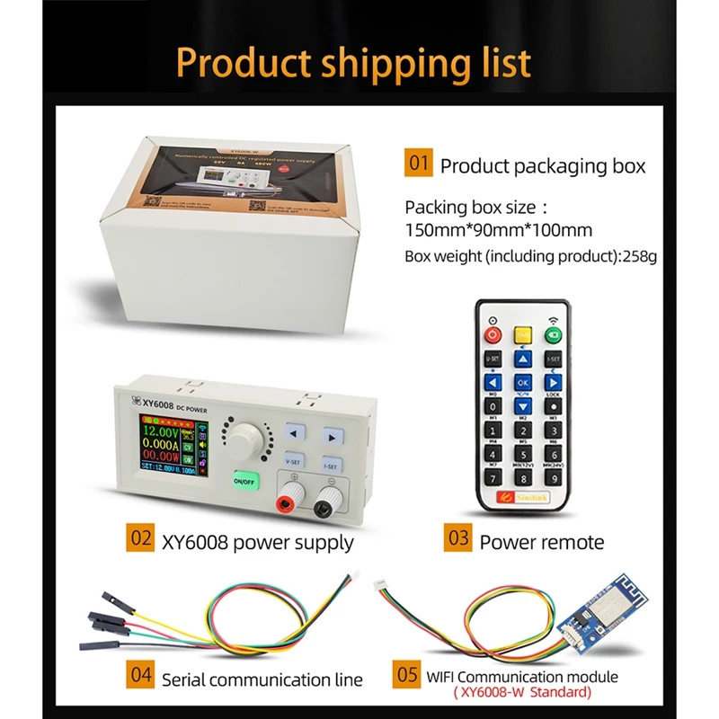 60V 8A 480W CNC Adjustable DC Stabilized Power Supply Constant Voltage And Constant Current Step-Down Module