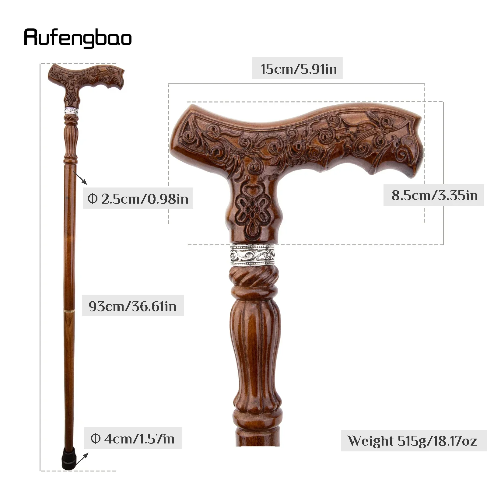 Tree Branch Brown Wooden Fashion Stick Decorative Vampire Cospaly Party Wood Walking Cane Steampunk & Everyday Use 93cm
