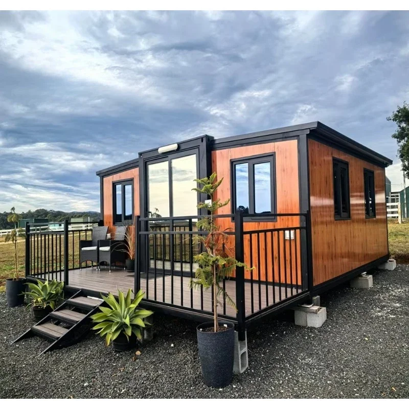 النمط الأوروبي Casas Prefabricadas De Lujo حاوية قابلة للتوسيع منزل المحمولة الصلب المطبخ لمركز الشقة
