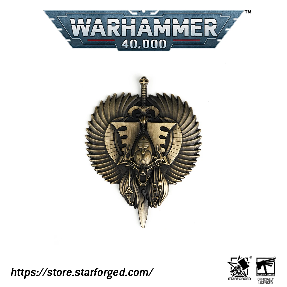 Starforged Bloody Handed God Khaine Pin Badge Aeldari Eldar Warhammer 40K Men's Accessories Christmas Gift