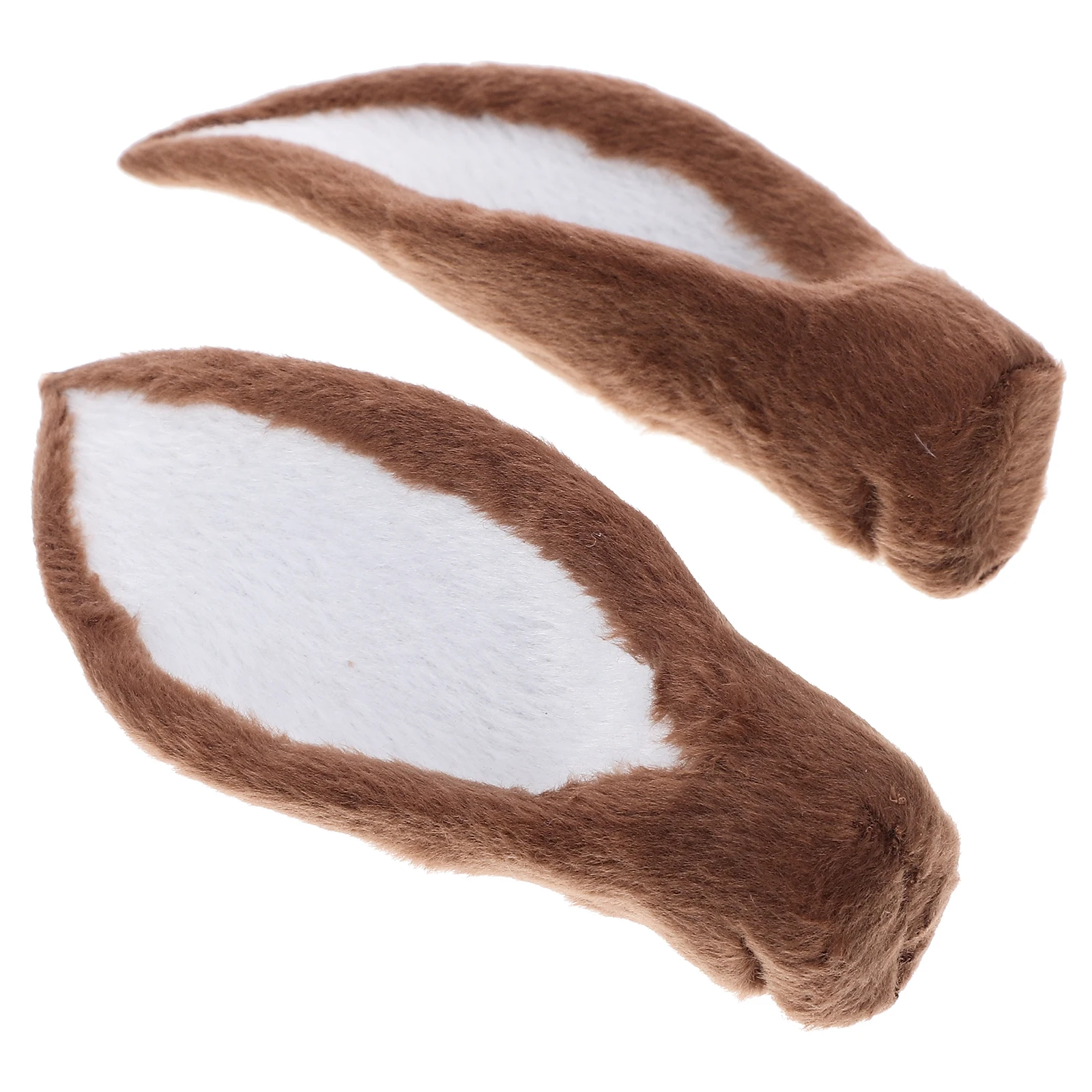 

2 Pcs Deer Ear Headdress Girls Reindeer Headband Party Simulated Props Headbands Artificial Elk Diy Material Tail Hair Ornament