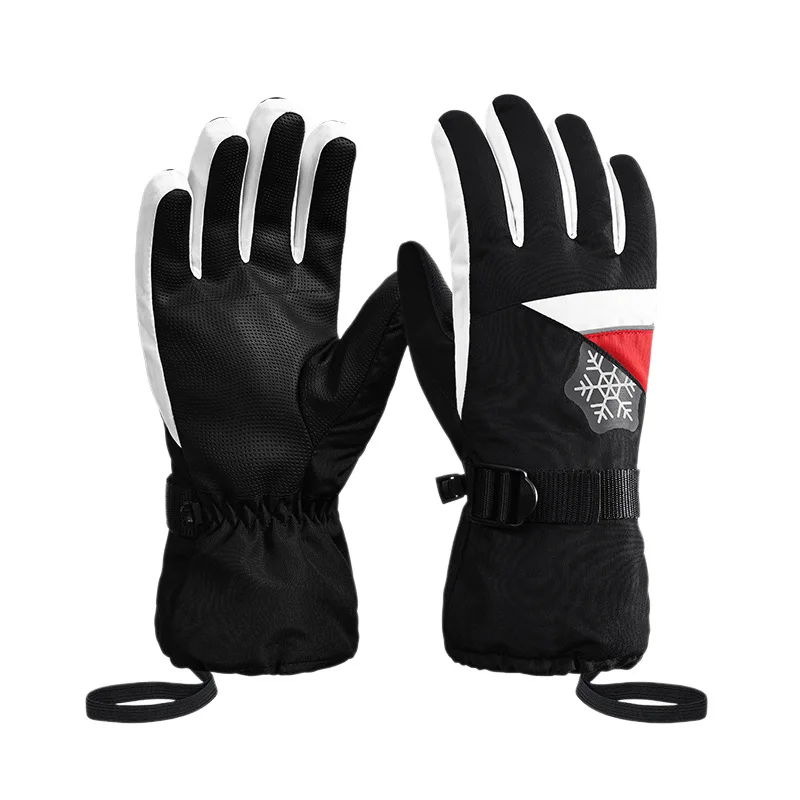 

Новые зимние унисекс лыжные перчатки для сноуборда, нескользящий сенсорный экран, водонепроницаемые мотоциклетные велосипедные флисовые теплые зимние перчатки, Лидер продаж