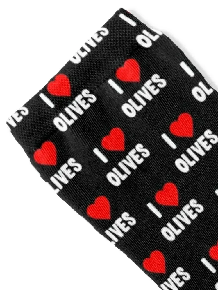 I Love Olives Socks designer brand short anti slip football Boy Socks Women's