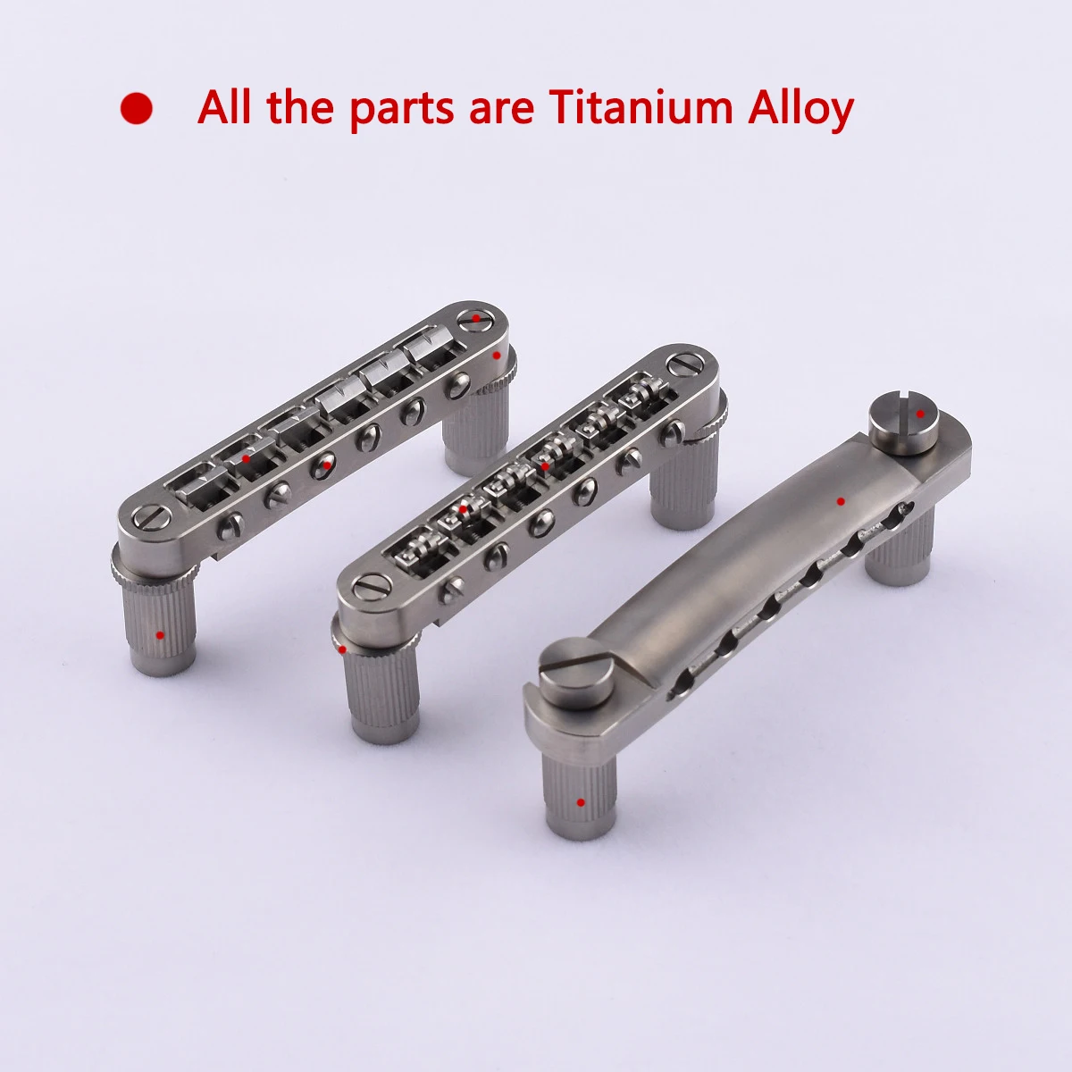 【Made in Japan】1 Set Titanium Alloy Tune-O-Matic Roller Saddle Bridge For LP SG