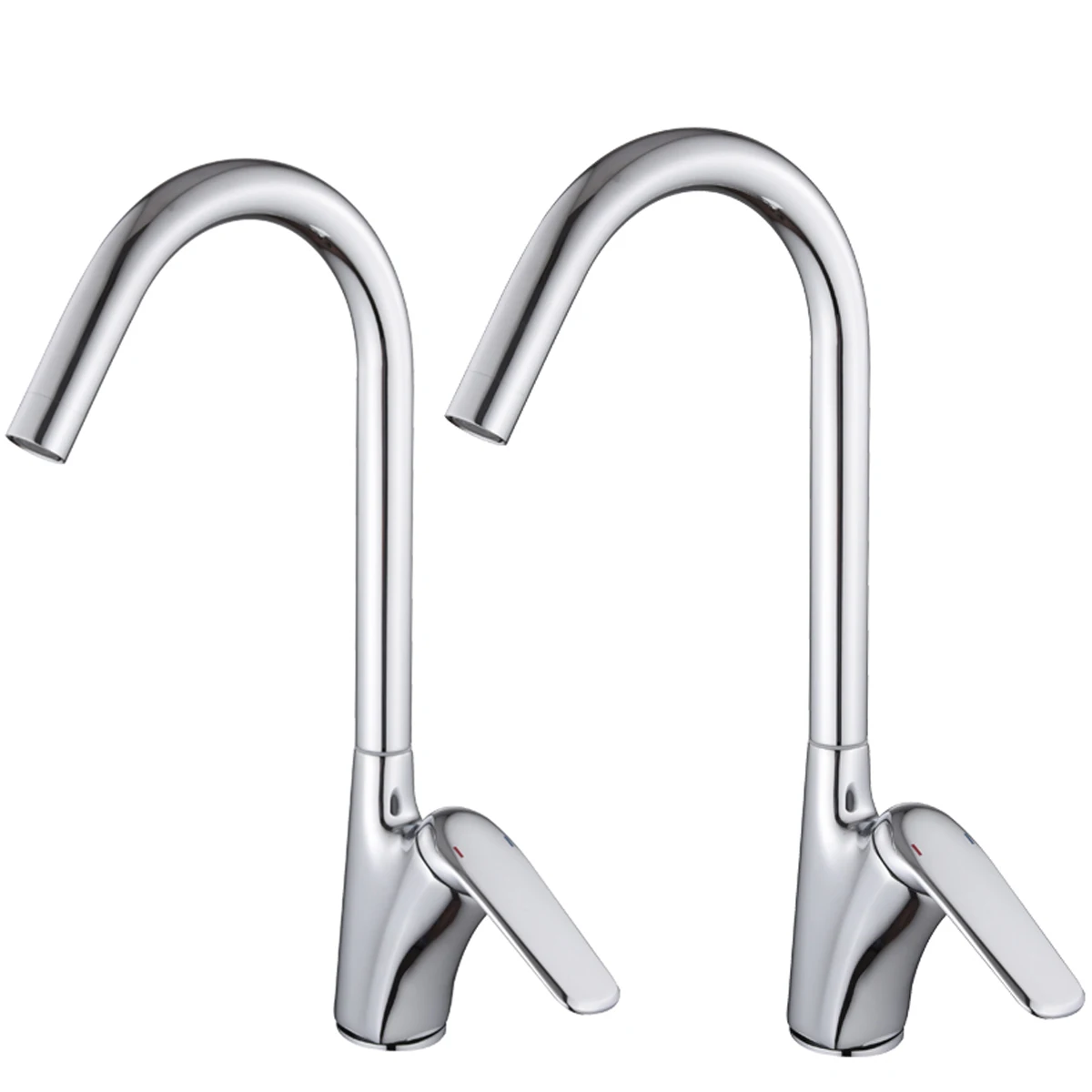 2PCS 360° Rotation Kitchen Bar Faucet Single Handle Kitchen Sink Faucets Single Handle Hot/Cold Water Mixers Tap