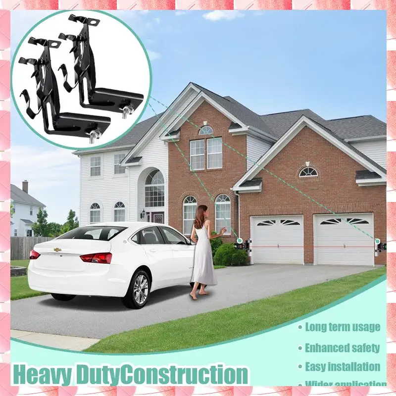 JAJA 2-teilige Garagentor-Sensorenhalterung, Sensor-Kit-Halterungen, für Liftmaster/Chamberlain/Craftsman Garagentorsensor