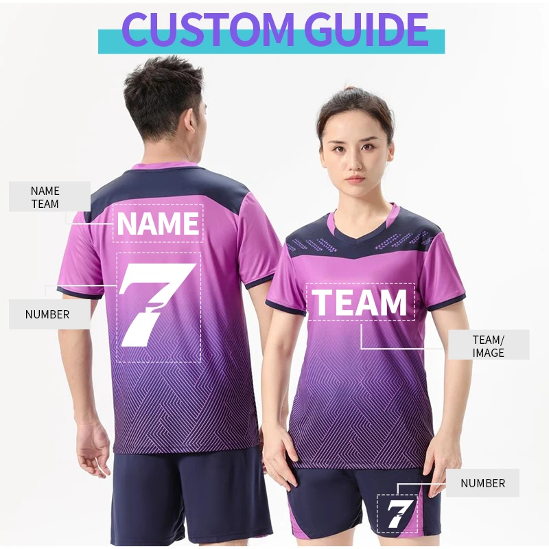 Wholesale Print Logo Unsex Volleyball Wear Clothing Sportswear Polyester Men And Women Volley Ball Tracksuit Uniform 850+851