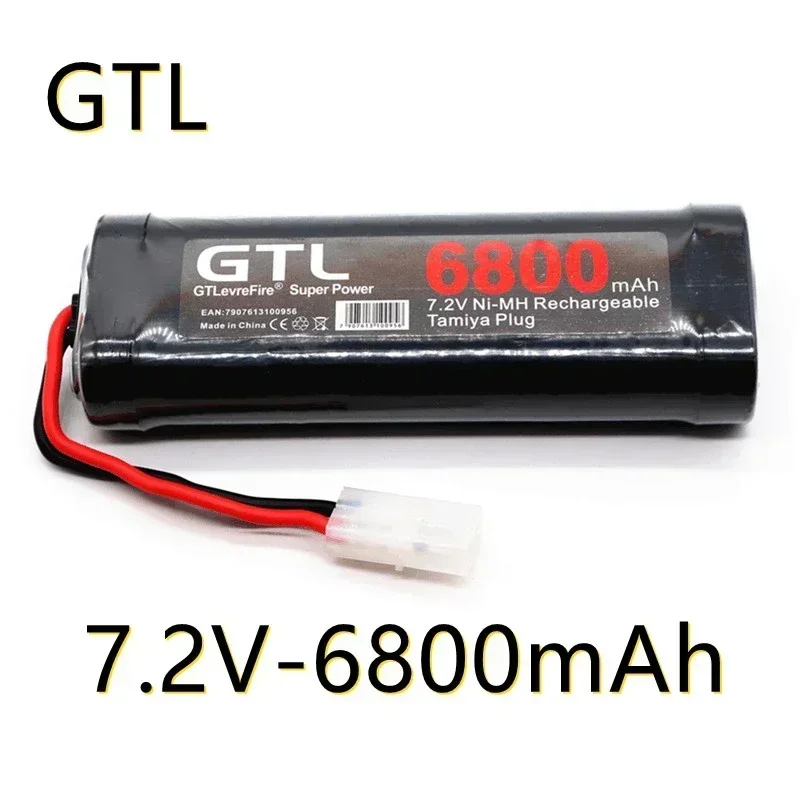 Batería para coche de control remoto, pila de 100% V, 7,2 mAh, Ni-Mh, opendessen power, 6800