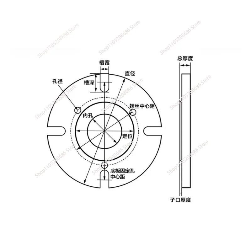 Vertical Chuck 200mm Base Plate Precision Self Centering Manual Mounting Drill Bench Table 160mm Flange Heavy Duty Fixture