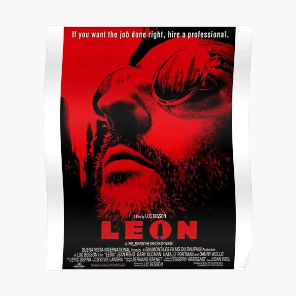 Leon The Professional Yellow Black Art  Poster Room Print Wall Art Mural Decor Home Funny Modern Painting Picture No Frame