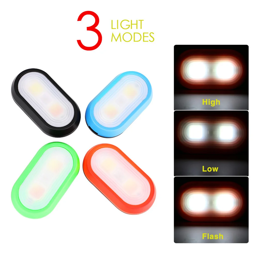 4 PCS LED Safety Light Clip On Strobe Running Lights for Runners Dogs Bikes Walking - Batteries Not Included (Random Color)