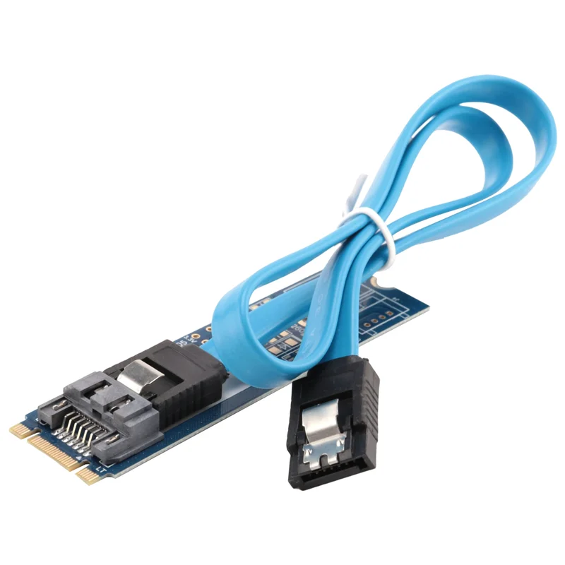 

Чувствительный адаптер M2 SATA Преобразуйте карту B-M KEY M.2 NGFF SATA SSD на 7-контактную плату адаптера Поддержка карт 2242 2260 2280 Основная плата